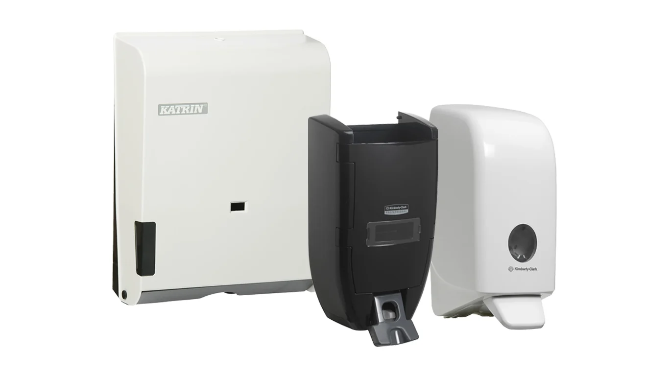 Waschraumhygiene_Handtuchspender und Seifenspender